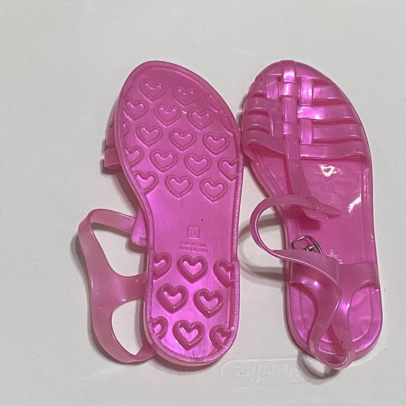 Old Navy Girl's Pink Sparkle M Fisherman Flat Sandal Size 3 (GENTLY LOVED) - Picture 2 of 3
